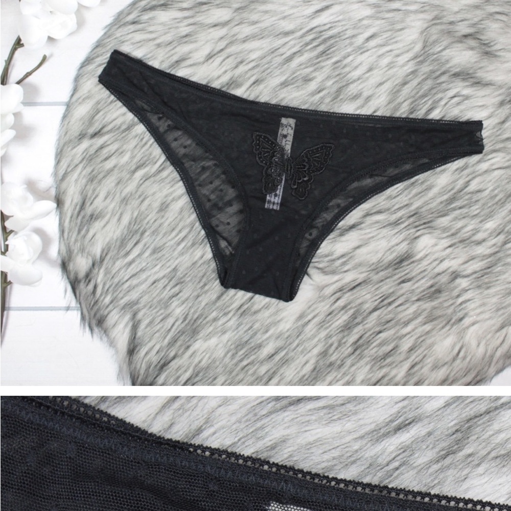 Free people lingerie butterfly briefs pants lace